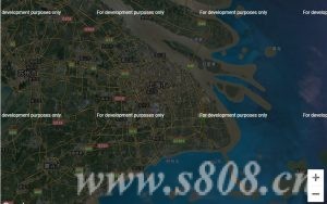 卫星地图上看上海和三亚